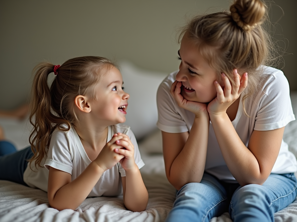 親と子供がコミュニケーションを取っている様子