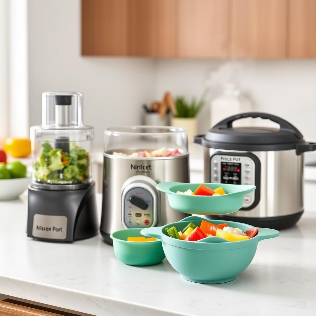 Efficient kitchen gadgets in use