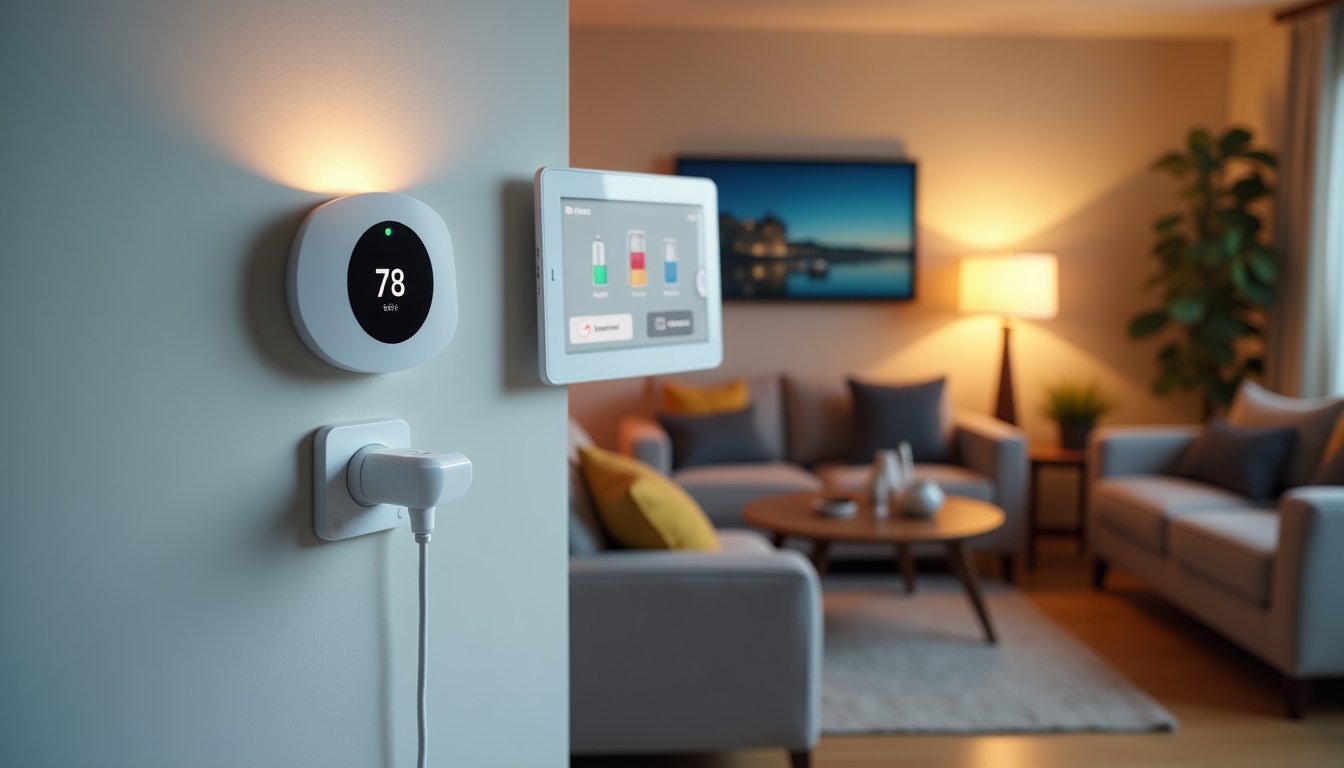 Smart home devices controlling home appliances.