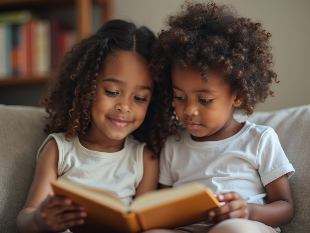 子供に本を読む親