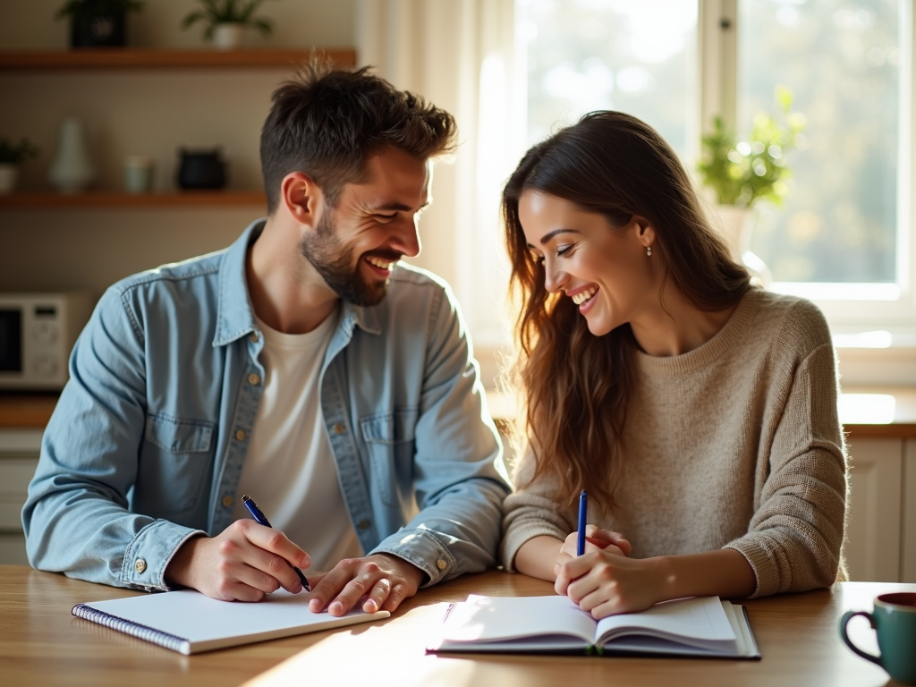 愛の言語を書き合う夫婦