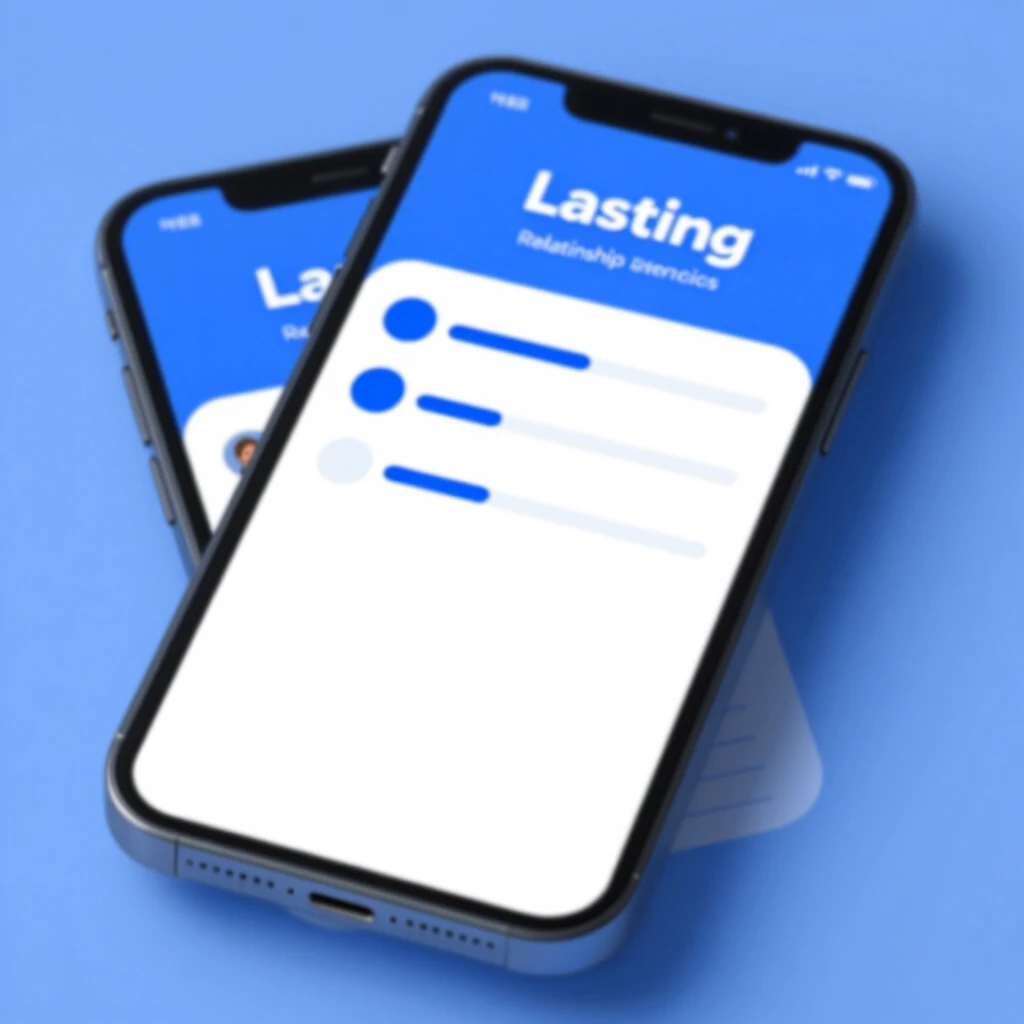 Lastingアプリの画面、関係改善エクササイズと進捗トラッキング