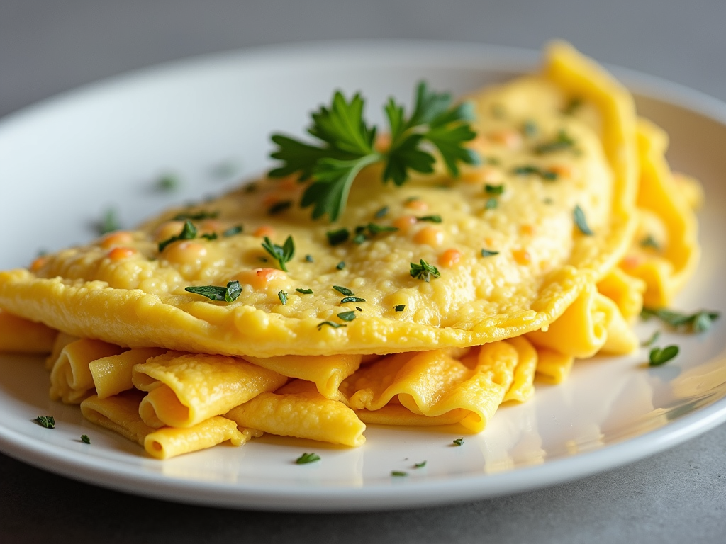 電子レンジで作ったふわふわオムレツ