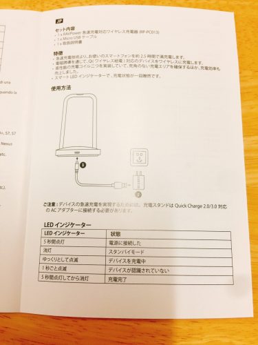 「RAVPower & Fast Charge」説明書